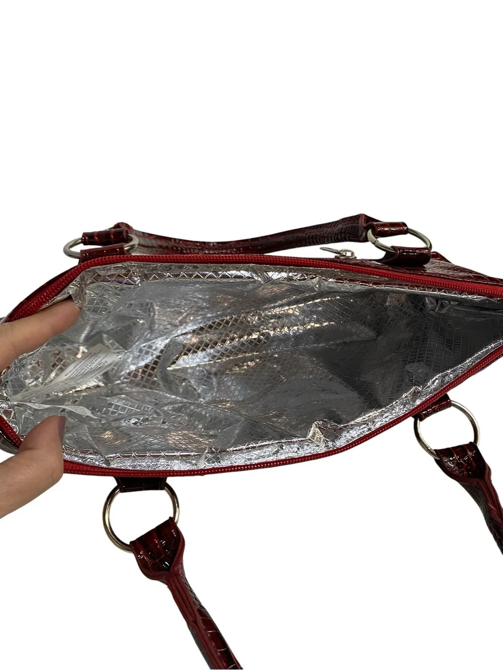Prime ware Wine Bag Insulated Red Travel Picnic Bag